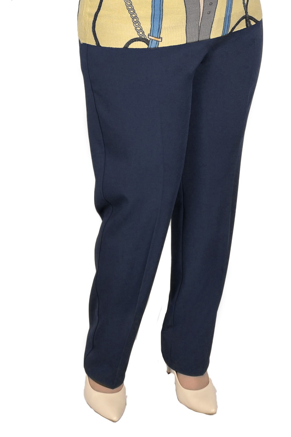 Pantalon elegant Agnes, model 8045 (Bleumarin)