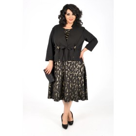 Compleu elegant cu rochie, model PD1822502 (negru)