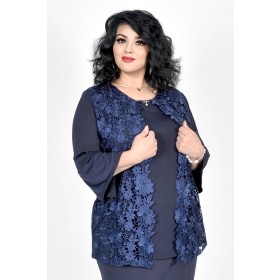 Bluza de ocazie lejera, model K14820BLXL25 (Bleumarin)