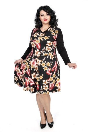 Rochie asimetrica, model 26278JRN47 (imprimeu2) (imprimeu2)