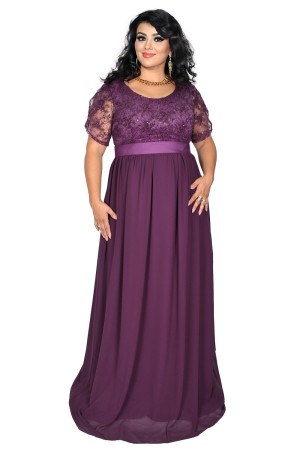 Rochie de seara Reina (Mov)