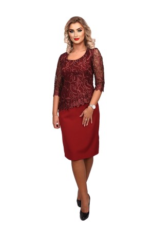 Rochie Vivian, model 2392 (Rosu)