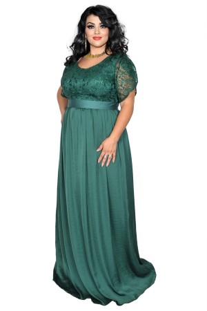 Rochie de seara Reina (Verde)