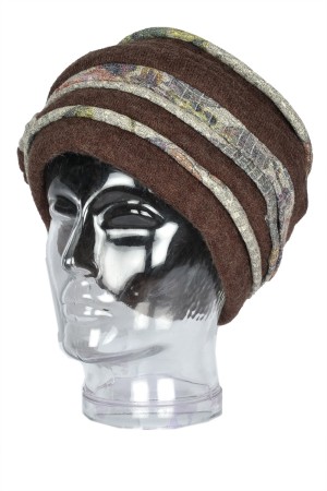 Caciula eleganta tip turban, groasa, model 7088
