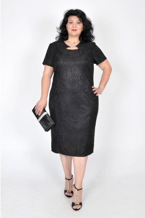 Rochie eleganta, model K525ROZZ40 (Negru)